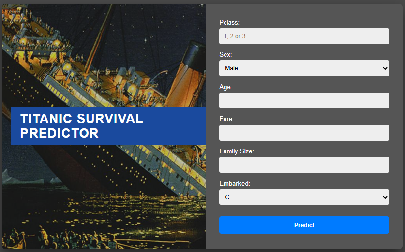 Titanic Survival Predictor